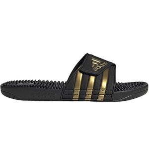 adidas Unisex Adult Adissage Slides Black Gold Men's Size 7US 8 WMN